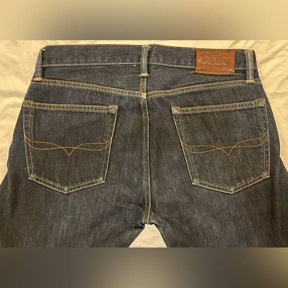 Polo Ralph Lauren Men’s Skinny Straight Dark Blue Jeans 31Wx30L New - Picture 3 of 7